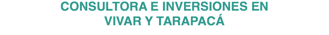 CONSULTORA E INVERSIONES EN VIVAR Y TARAPACÁ